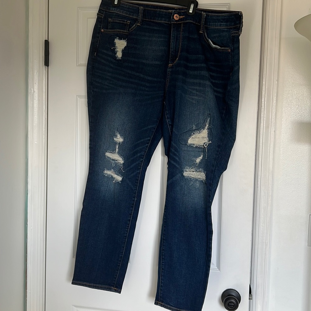 Size 20 Arizona hi rise jeans - worn out designs